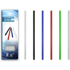 Изображение товара Пружины пластиковые для переплета BULROS 12 мм синий 100 шт.