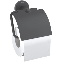 Изображение товара Бумагодержатель AQUATEK AQ4209MB ОБЕРОН с крышкой, матовый черный