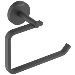 Изображение товара Бумагодержатель AQUATEK AQ4608MB БЕТТА квадратный матовый черный стеновой