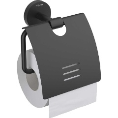 Изображение товара Бумагодержатель AQUATEK AQ4609MB БЕТТА с крышкой, матовый черный