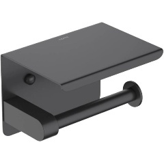 Изображение товара Бумагодержатель AQUATEK AQ4939MB ЕВРОПА с полкой, матовый черный