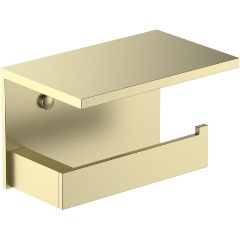 Изображение товара Бумагодержатель с полкой для телефона Timo Petruma золото матовое (15243/17)