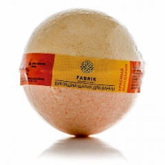 Изображение товара Бурлящий шар для ванны Fabrik Красный мандарин, 120 г