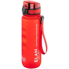 Изображение товара Бутылка для воды Elan Gallery "Style Matte" красная 6,5*6,5*23 см 500 мл, полипропилен (280221)