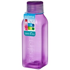 Изображение товара Бутылка квадратная Sistema 475мл, фиолетовый (870)