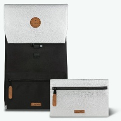 Изображение товара Рюкзак Cabaia BOSTON MEDIUM (T.U) les NOIRS black silver glitter