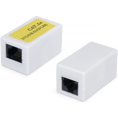 Изображение товара Проходной адаптер Cabeus (coupler), RJ-45(8P8C), категория 5e Cabeus CA-8P8C-C5e-WH