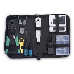 Изображение товара Набор инструментов Cabeus HT-TK-01 для работы с кабелями витой пары и коаксиальными кабелями