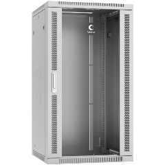 Изображение товара Шкаф настенный Cabeus SH-05F-22U60/60-R 22U 600мм дверь стекло, серый