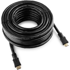 Изображение товара Кабель HDMI Cablexpert, 15м, v2.0, 19M/19M, черный, позол.разъемы, экран, пакет