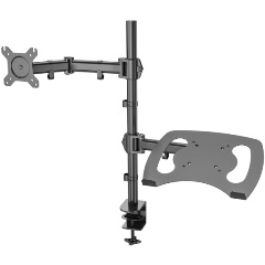 Изображение товара Кронштейн для монитора/ноутбука Cactus CS-VM-LH07-BK черный 13"-27"