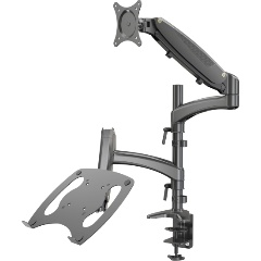 Изображение товара Кронштейн для монитора/ноутбука Cactus CS-VM-LH08-BK черный 13"-27"