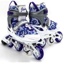 Изображение товара Раздвижные роликовые коньки CALAMBUS Jenny SUM бело-фиолетовые р.38-41