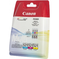 Изображение товара Набор цветных картриджей Canon CLI-521 Multipack (C/M/Y)