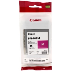 Изображение товара Оригинальный пурпурный картридж Canon Ink Tank PFI-102M для высокого качества печати