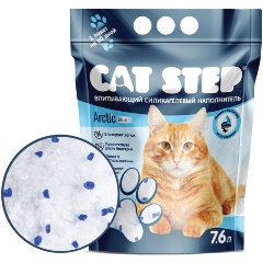 Изображение товара Наполнитель для кошачьих туалетов Cat Step Arctic Blue силикагелевый 7,6л