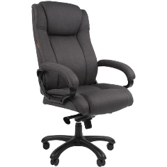 Изображение товара Кресло руководителя Chairman 410 Россия ткань SX серая (черный пластик)