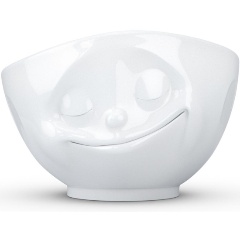 Изображение товара Красивая белая фарфоровая миска Tassen Happy объемом 1 литр для салатов и закусок