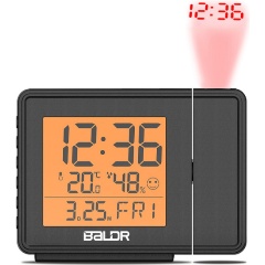Изображение товара Проекционные часы BALDR B0367STHR с температурой и влажностью, проецирование на стену