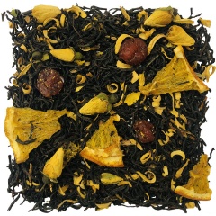 Изображение товара Чай черный СЛОН ароматизированный Апельсин Вишня 100 г