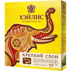 Изображение товара Чай черный Хэйлис Крепкий Слон 100 пакетиков - Высококачественный байховый чай