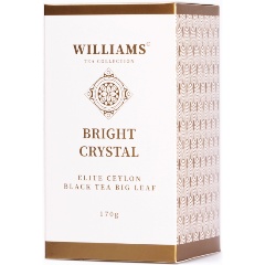 Изображение товара Черный цейлонский листовой чай WILLIAMS BRIGHT CRYSTAL 170 г в картонной упаковке