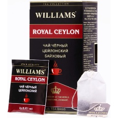 Изображение товара Чай черный WILLIAMS - Royal Ceylon 25 пакетиков
