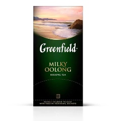 Изображение товара Чай GREENFIELD Milky Oolong зеленый с добавками, 25 пакетиков