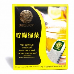 Изображение товара Чай зеленый Shennun с ароматом лимона 100 пакетиков