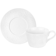 Изображение товара Чайная пара Еlan Gallery "Снежинки" 2 предмета, 360 мл.