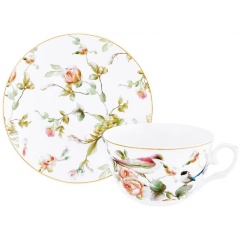 Изображение товара Чайная пара Елан Гэллери Певчие птички 250 мл фарфор декоративная подарочная упаковка