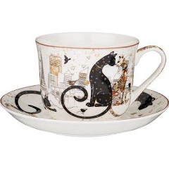Изображение товара Чайная пара LEFARD "парижские коты" 500 мл.