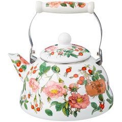 Изображение товара Чайник AGNESS эмалированный серия "шиповник", 3 л.