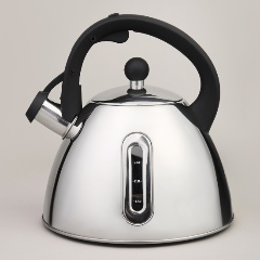 Изображение товара Чайник AGNESS со свистком и мерной шкалой 3,2 л нержавеющая сталь индукция
