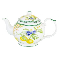 Изображение товара Чайник заварочный Elan Gallery Лимоны 1,1 л фарфор микроволна посуда