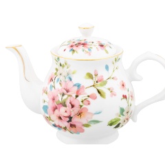 Изображение товара Чайник фарфоровый Elan Gallery Яблоневый цвет 380 мл красивый и удобный