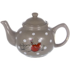 Изображение товара Чайник Guterwahl КУРЫ 1000 мл заварочный фарфор, стильный подарок