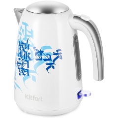 Изображение товара Электрический чайник Kitfort КТ-6772 с объемом 1,7 л и защитами для безопасного кипячения воды