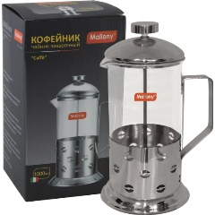 Изображение товара Френч-пресс Mallony Caffe B535-1000ML, сталь