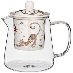 Изображение товара Чайник LEFARD "Парижские Коты" с ситом, 400 мл.