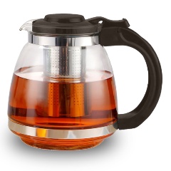 Изображение товара Чайник TimA стеклянный коричневый 1500мл (А017-BR)