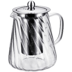 Изображение товара Заварочный чайник Regent Inox Linea FRANCO 0,9 л с ситечком стильный дизайн