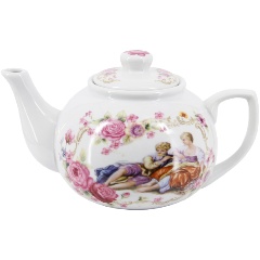 Изображение товара Заварочный чайник Rosenberg 800 мл керамический с романтическим декором