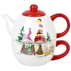 Изображение товара Чайный набор 2 предмета на 1 персону Dolomite "Рождественские гномы" 400 мл N2521176