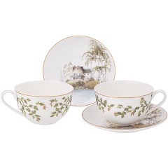 Изображение товара Чайный набор LEFARD "березки"на 2 пер. 4 пр., 300 мл