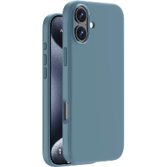 Изображение товара Чехол Deppa для Apple iPhone 16, Liquid Silicone, Magsafe, темно-зеленый