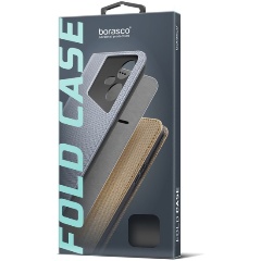 Изображение товара Чехол-книжка Borasco для Xiaomi POCO C65 нейлон чёрный надежная защита стильный дизайн