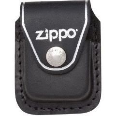 Изображение товара Чехол Zippo для зажигалки из натуральной кожи с клипом, черный