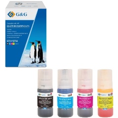 Изображение товара Чернила G&G GG-GT51BK/52CMY-45ml*4 GT51/52 голубой/пурпурный/желтый/черный набор 4x45мл для HP Ink T