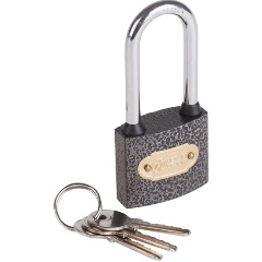 Изображение товара Замок навесной ЧЕТЫРЕ СЕЗОНА серия "Чугун" 40 мм длинная дужка